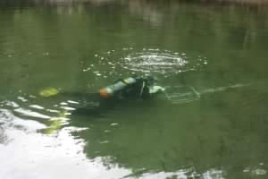 Filming underwater